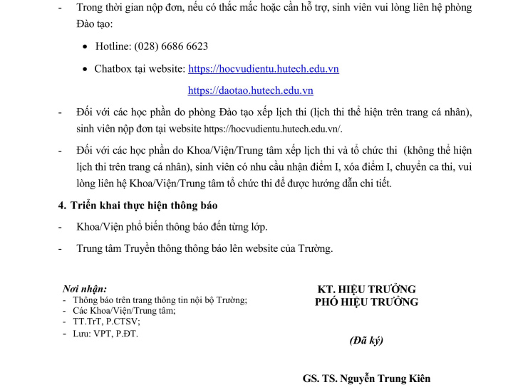 Thông báo Lịch thi Học kỳ 2A năm học 2025-2026 6