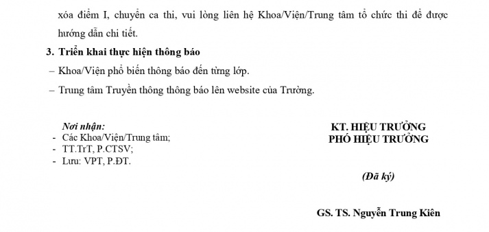 Thông báo lịch thi Học kỳ 2 đợt B, Học kỳ phụ - Học kỳ 2 năm học 2023 - 2024 đối với sinh viên Đại học chính quy, Đại học Liên thông, Đại học Văn bằng 2 5