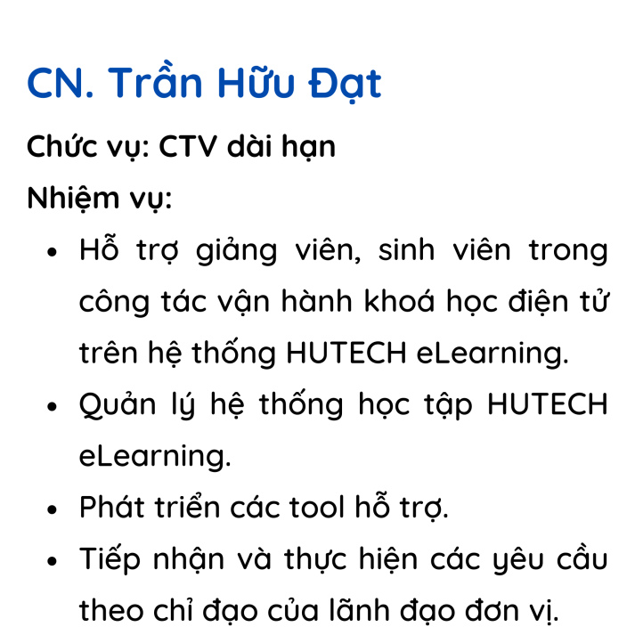 Đội ngũ nhân viên Trung tâm Dạy học số 45