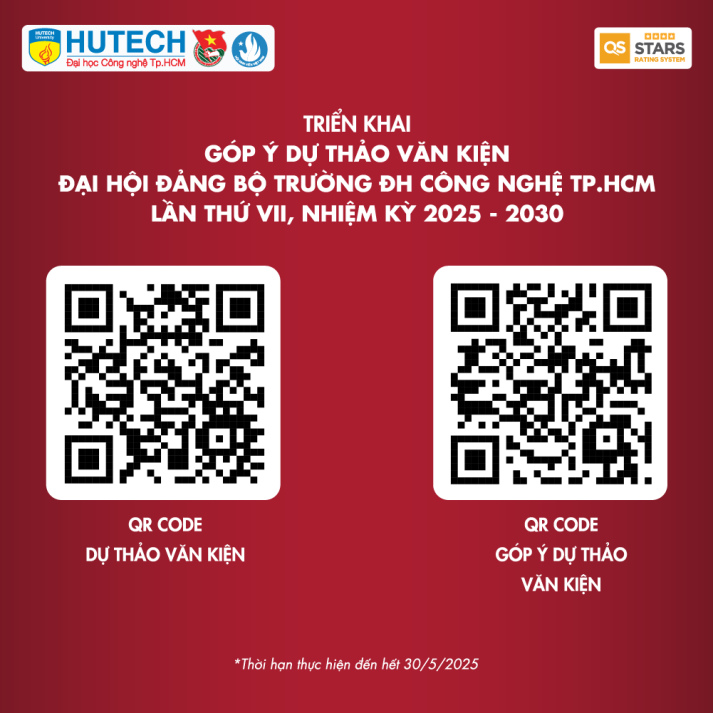 [TRIỂN KHAI] Phát huy vai trò xung kích của Tuổi trẻ HUTECH, tích cực góp ý Dự thảo Văn kiện Đại hội Đảng bộ Trường lần thứ VII, nhiệm kỳ 2025 – 2030 6