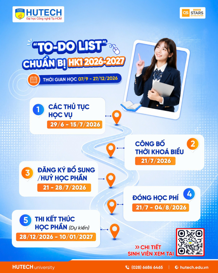 Kế hoạch đào tạo Học kỳ 1 năm học 2026–2027: Những mốc thời gian học viên cần nắm 159