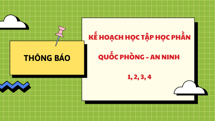 KẾ HOẠCH HỌC TẬP HỌC PHẦN QUỐC PHÒNG – AN NINH 1, 2, 3, 4 82