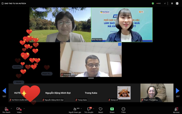 HUTECH mở rộng không gian học thuật qua Webinar tâm lý học về phối hợp các học thuyết trị liệu 53