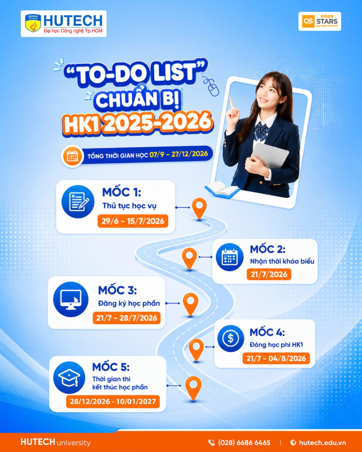 Kế hoạch đào tạo Học kỳ 1 năm học 2026–2027: Những mốc thời gian học viên cần nắm 155