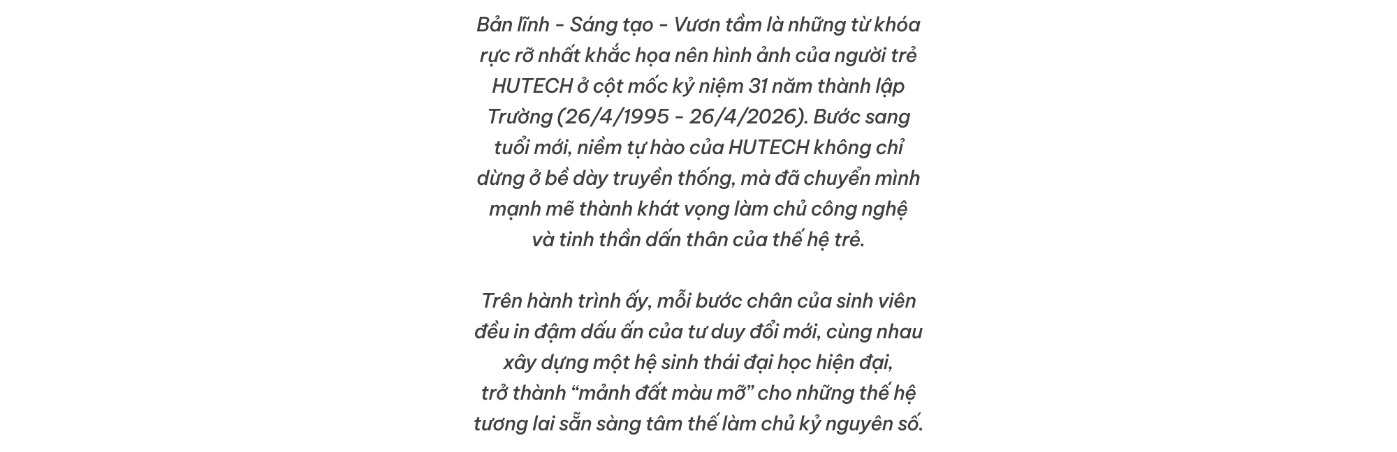 SINH VIÊN HUTECH MỪNG SINH NHẬT LẦN THỨ 31 CỦA TRƯỜNG! 7