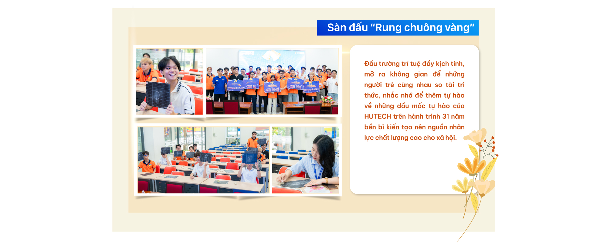 SINH VIÊN HUTECH MỪNG SINH NHẬT LẦN THỨ 31 CỦA TRƯỜNG! 20