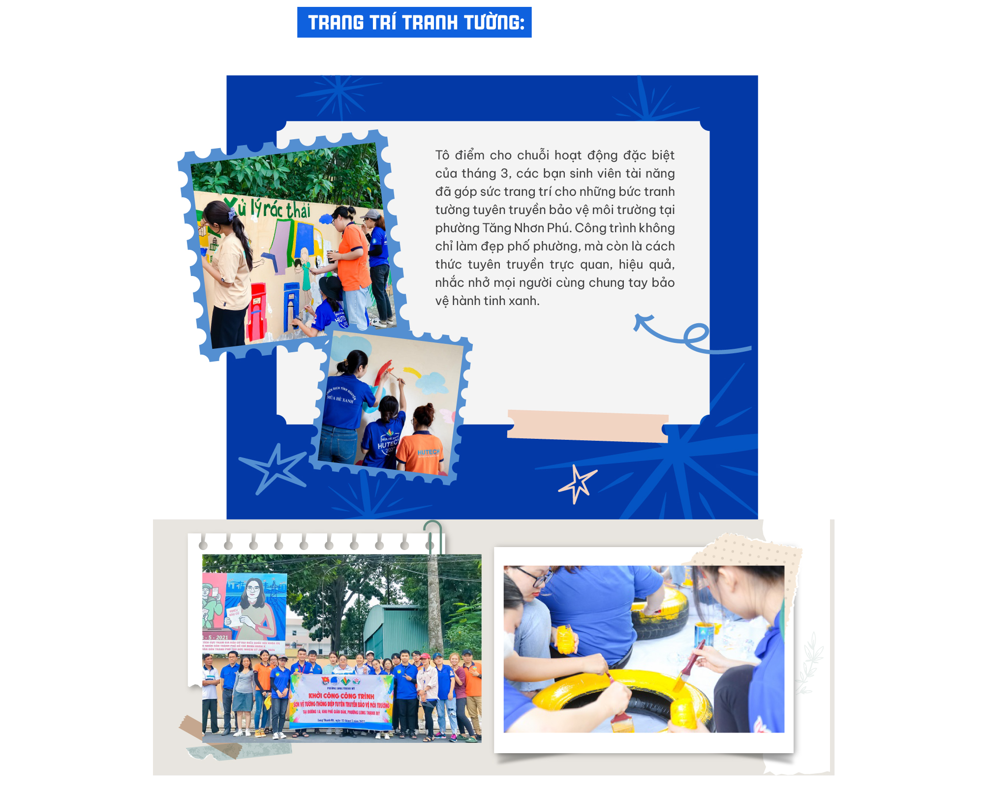 SẮC XANH HUTECH: TIẾP BƯỚC TINH THẦN TÌNH NGUYỆN, RỰC CHÁY THÁNG 3 TUỔI TRẺ 68