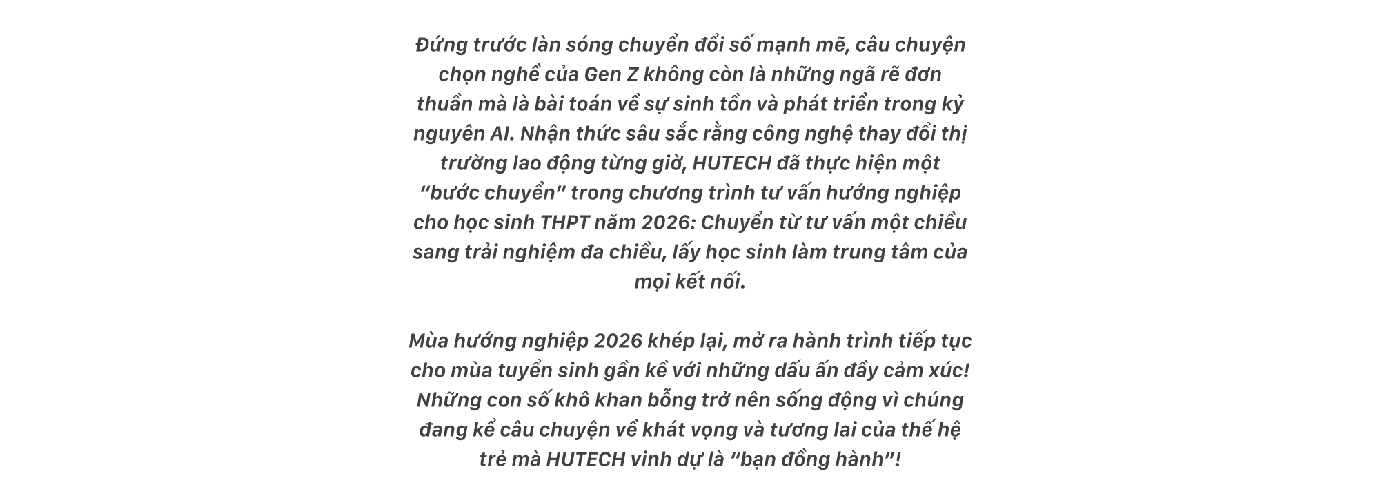 DẤU ẤN “MÙA HƯỚNG NGHIỆP 2026” KHI NHỮNG CON SỐ KỂ CHUYỆN TƯƠNG LAI 5