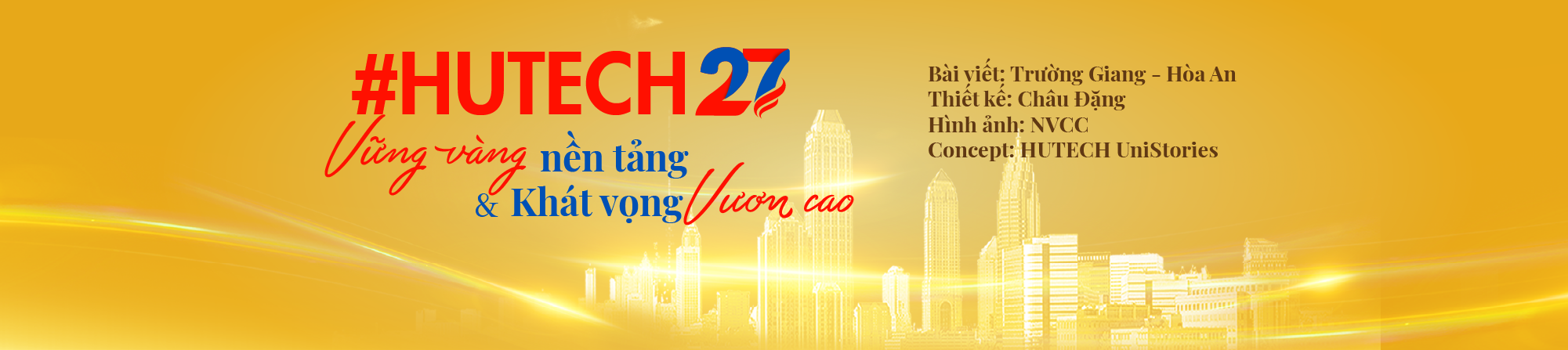 #HUTECH27: VỮNG VÀNG nền tảng & Khát vọng VƯƠN CAO 267