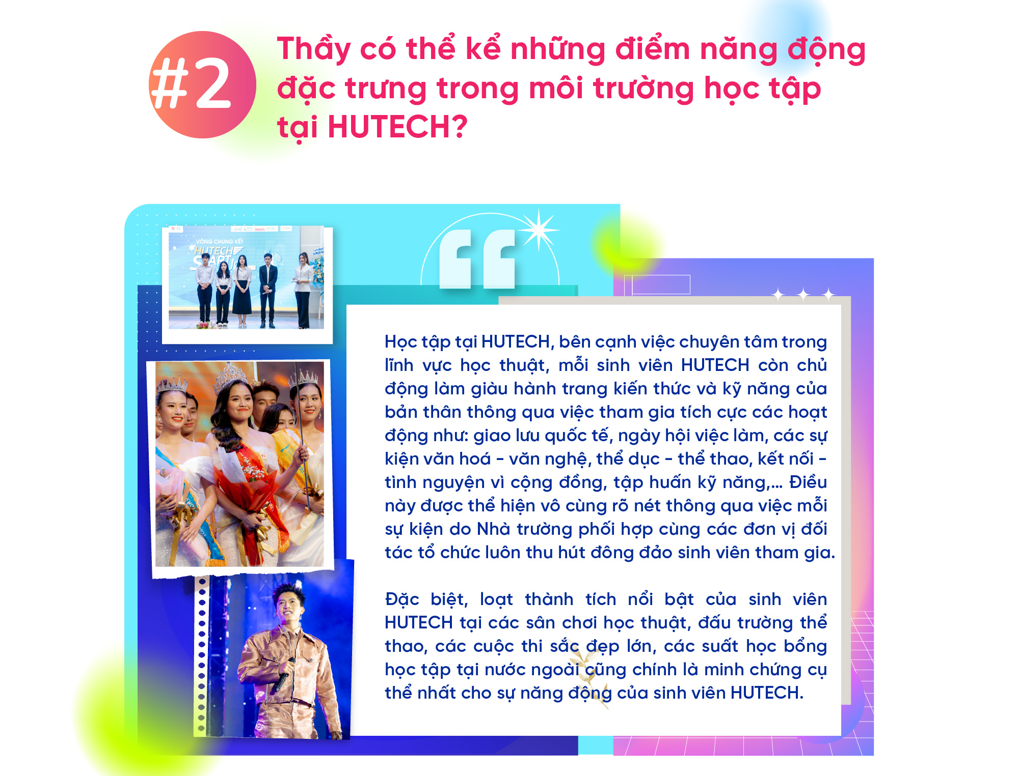 TS. Huỳnh Ngọc Anh: “Năng động” đã trở thành “đặc điểm nhận diện” của sinh viên HUTECH 8