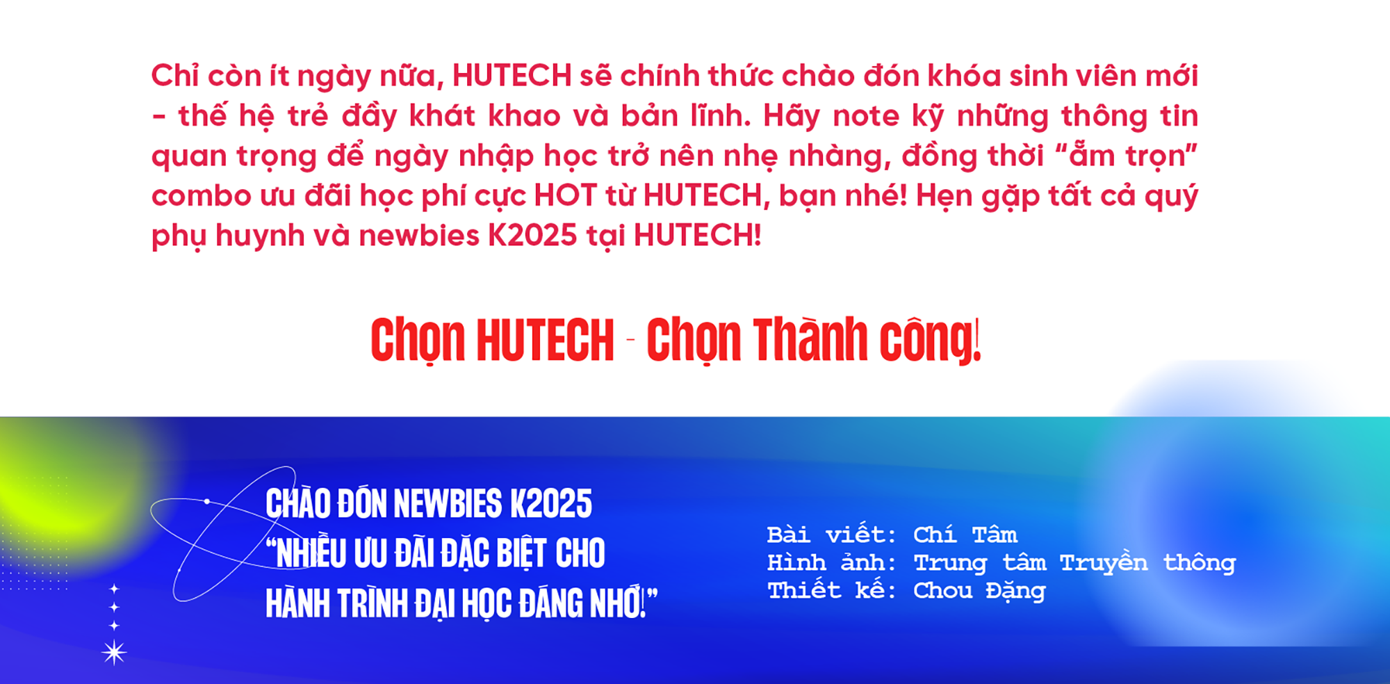 Chào đón newbies K2025: "Nhiều ưu đãi đặc biệt cho hành trình đại học đáng nhớ!" 77