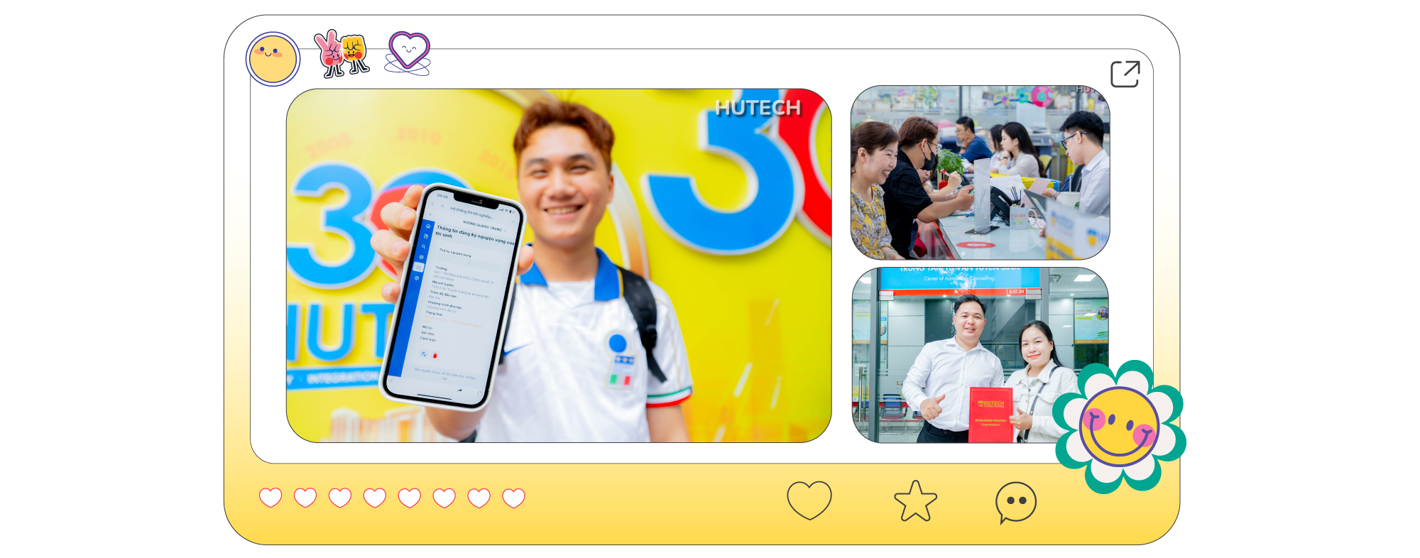 Phụ huynh, thí sinh hào hứng chờ ngày "nhập trường" tại HUTECH 11