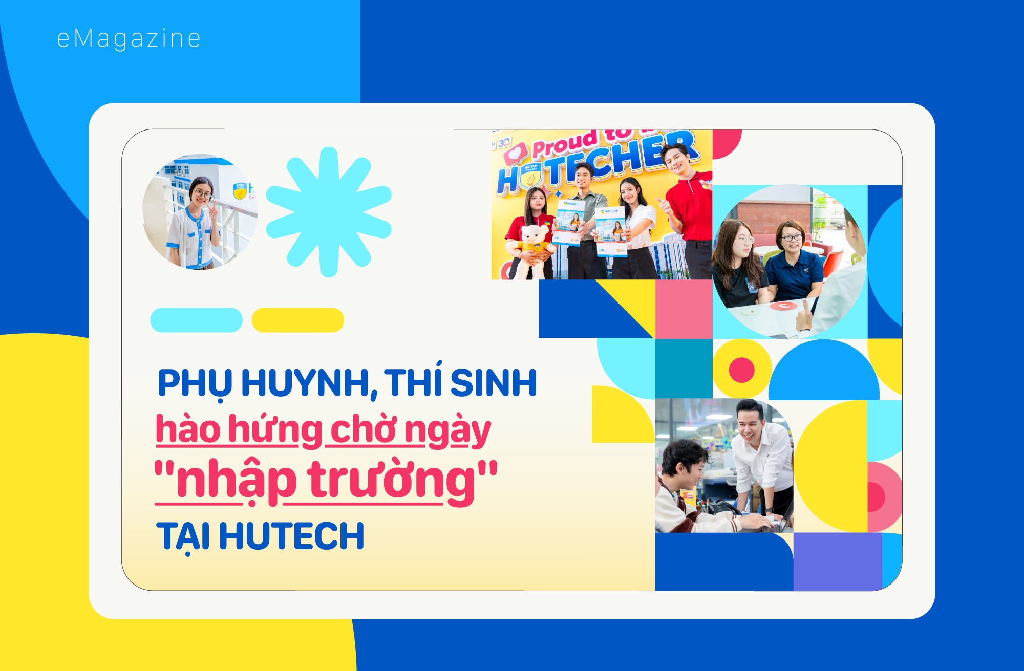 Phụ huynh, thí sinh hào hứng chờ ngày "nhập trường" tại HUTECH 2