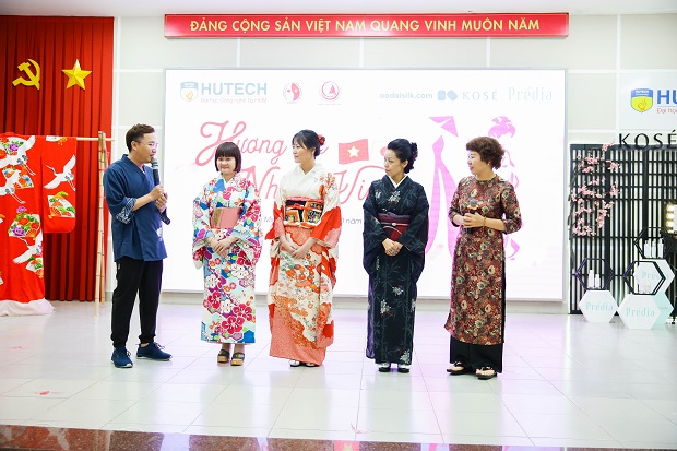 Students at the Faculty of Japan Studies explore “Vietnam- Japan culture” through traditional costumes. 173