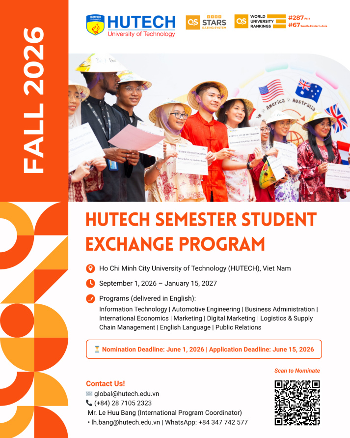 HUTECH SEMESTER STUDENT EXCHANGE PROGRAM IN FALL 2026 8