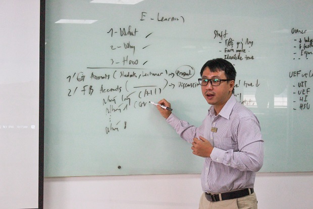 HUTECH lecturers study methods to build ideas and support student startup projects 41