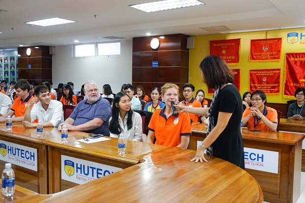 Students of Dania University (Denmark) enjoyed lively exchange session with HUTECH students 53
