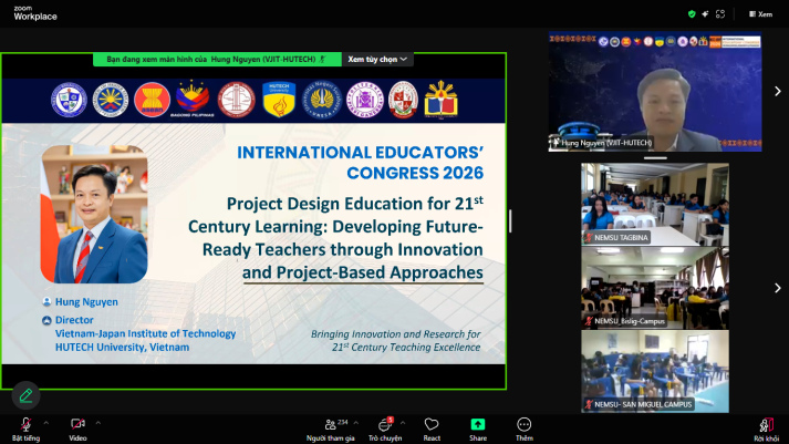 HUTECH representatives share knowledge and expertise as speakers at international events 105