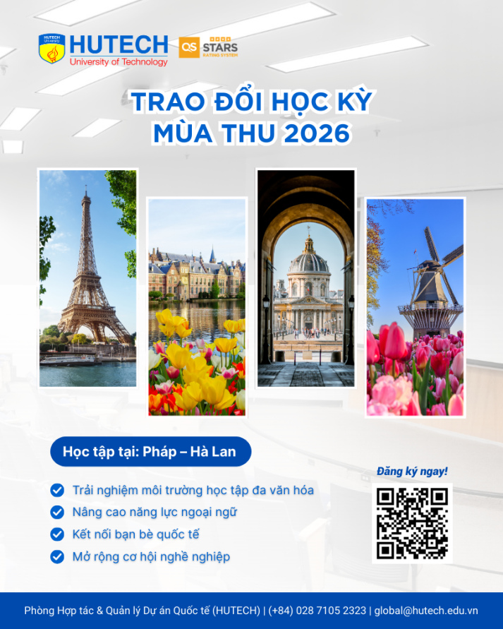 Thông báo Chương trình Trao đổi Học kỳ mùa thu 2026 (Đang cập nhật) 93