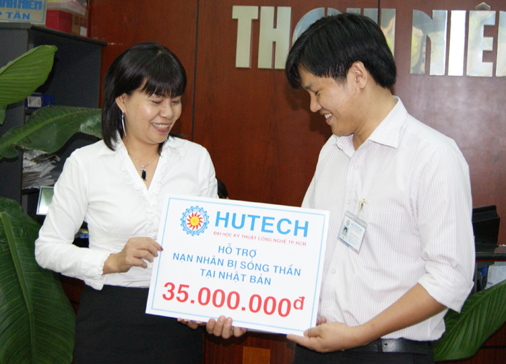 Báo Thanh Niên ghi nhận những đóng góp của HUTECH cho nạn nhân động đất, sóng thần tại Nhật Bản 5