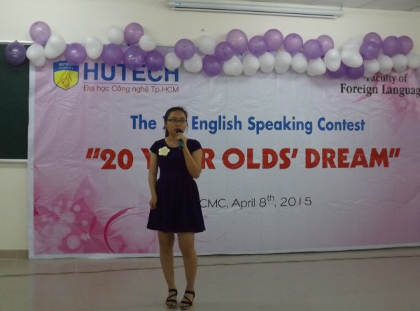 Sinh viên Khoa Ngoại ngữ xuất sắc thể hiện tài hùng biện tại “20 – Year-Olds’Dream” 8