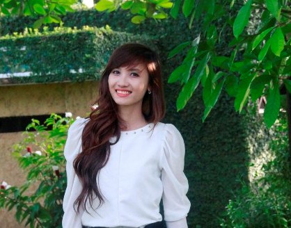 Kim Yến: thi Miss Hutech là để vượt qua bản thân 4