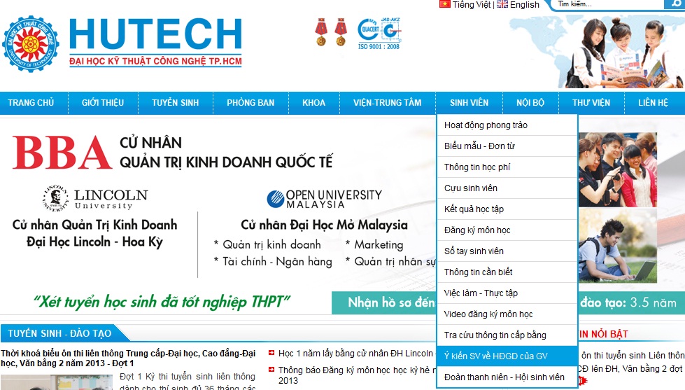 HUTECH lấy ý kiến phản hồi về hoạt động giảng dạy của Giảng viên HK2 năm học 2012 - 2013 28