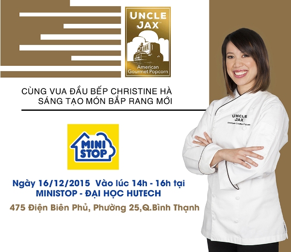 Vua đầu bếp Mỹ Christine Hà sẽ đến nấu ăn cùng sinh viên HUTECH 19
