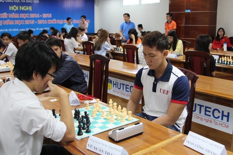 giải cờ vua sinh viên TPHCM lần 3 chính thức khai mạc tại HUTECH