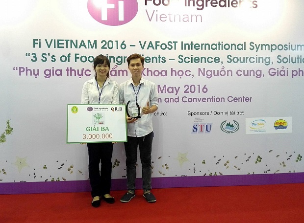 sinh viên hutech đạt giải Ba cuộc thi quốc tế Young Achivers'safe food award
