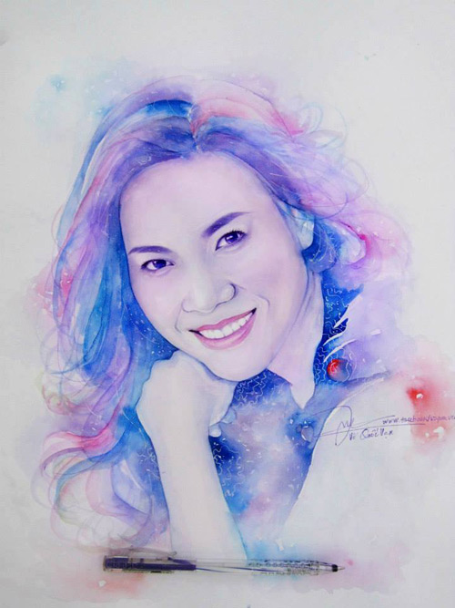 Mỹ Tâm đẹp hút hồn qua nét vẽ của "chàng họa sĩ" Khoa Kiến trúc - Mỹ thuật HUTECH 31