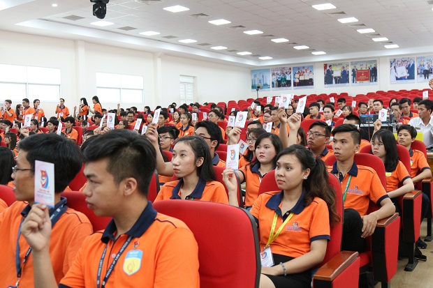 180 đại biểu dự khai mạc Đại hội Đoàn trường HUTECH nhiệm kỳ VIII (2017 – 2019) 73
