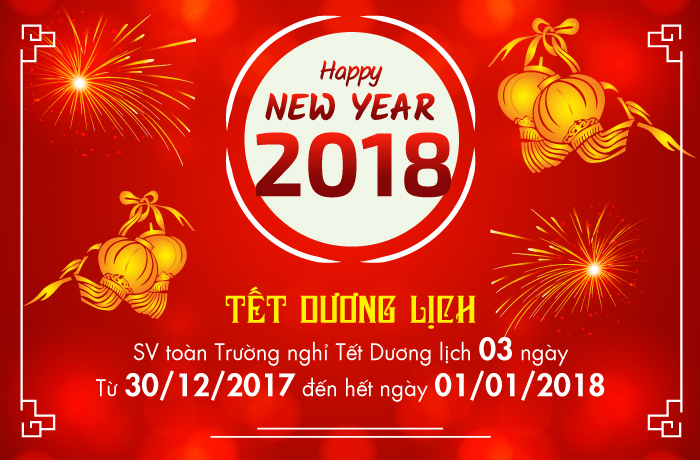 Sinh viên HUTECH sẽ được nghỉ thả ga Tết 2018 29