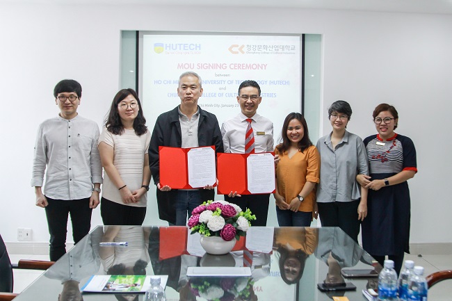 HUTECH ký kết ghi nhớ hợp tác với Trường CĐ Công nghệ Văn hóa Chung Kang 7