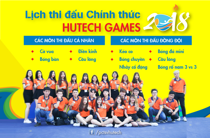 Lịch thi đấu chính thức “HUTECH GAMES 2018” 80