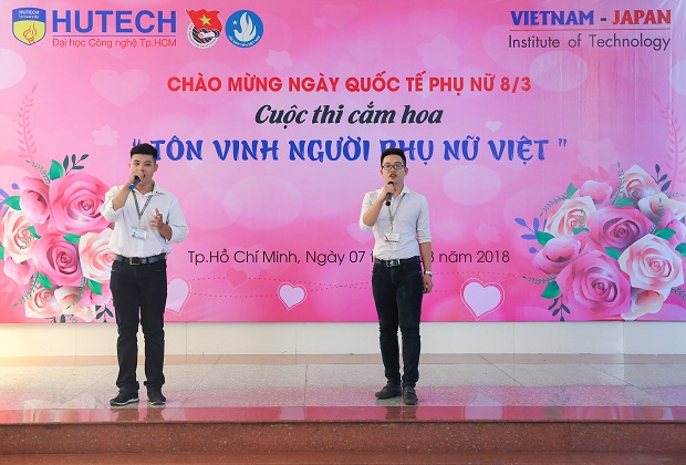 Rộn ràng cuộc thi cắm hoa “Tôn vinh người phụ nữ Việt” của sinh viên HUTECH 8
