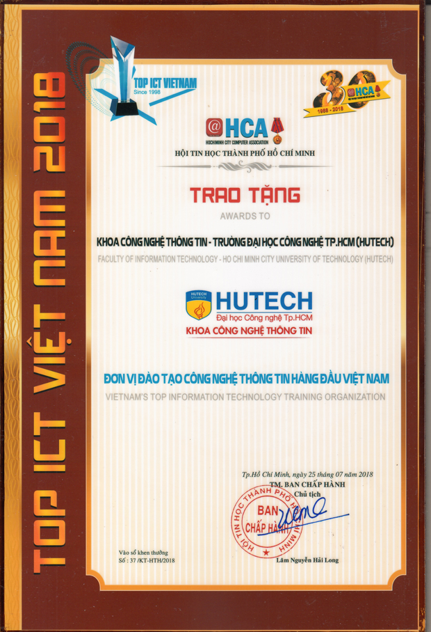 HUTECH được vinh danh “Đơn vị đào tạo CNTT hàng đầu tại Việt Nam” 56