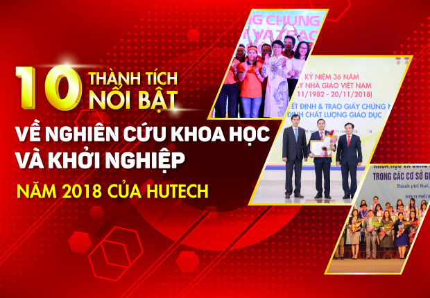 HUTECH & 10 thành tích nổi bật về NCKH và khởi nghiệp năm 2018 7