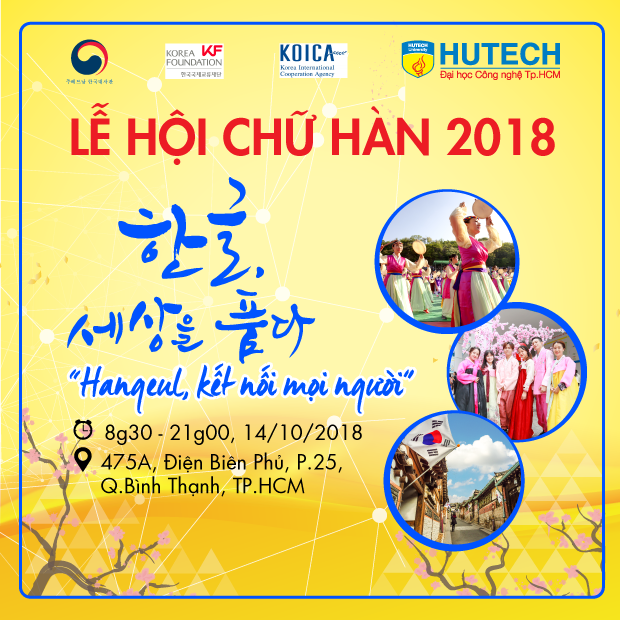 HUTECH sẵn sàng chào đón Lễ hội Hangeul 2018 9