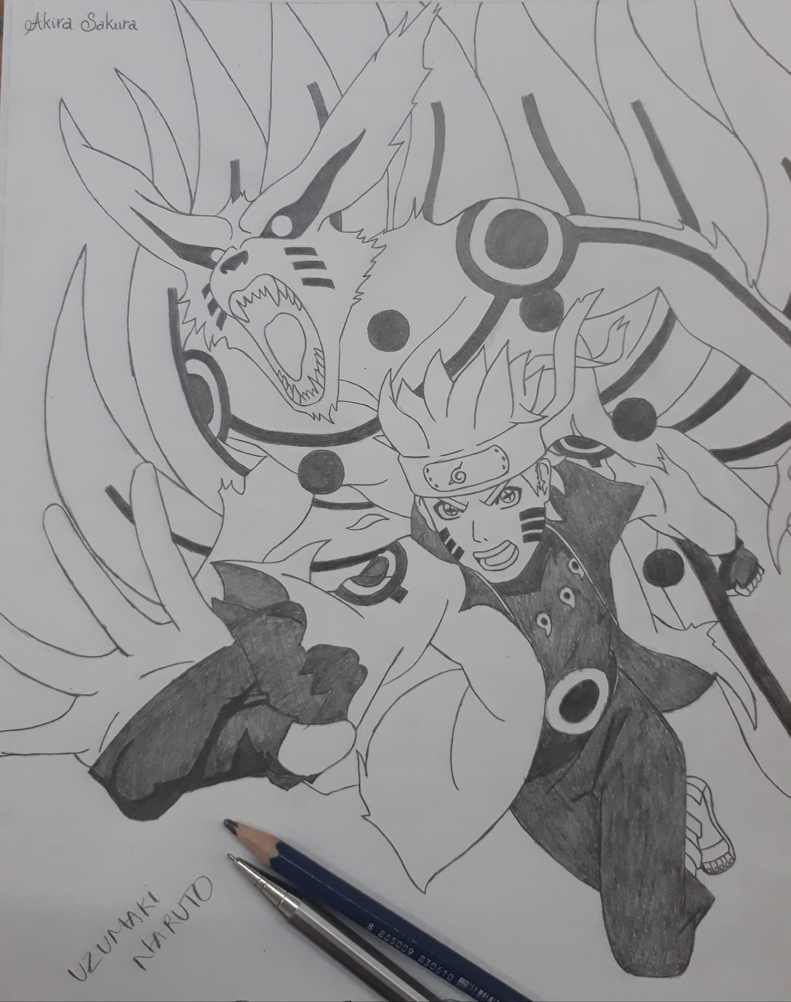 Hướng dẫn cực dễ dàng cách vẽ naruto luc dao với bút lông chuyên nghiệp