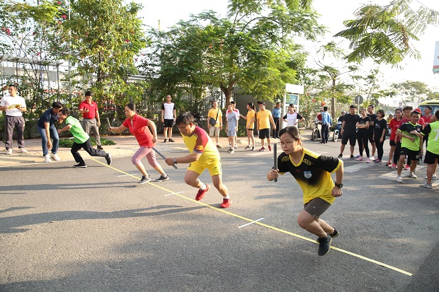 Full of excitement on the opening day of the 2019 HUTECH Faculty and Staff Sports Fest 96
