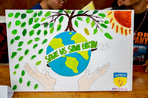 Viện Khoa học Ứng dụng HUTECH thi vẽ tranh “Save the Earth” nhân ngày Môi trường thế giới 118
