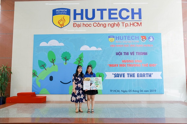Viện Khoa học Ứng dụng HUTECH thi vẽ tranh “Save the Earth” nhân ngày Môi trường thế giới 140