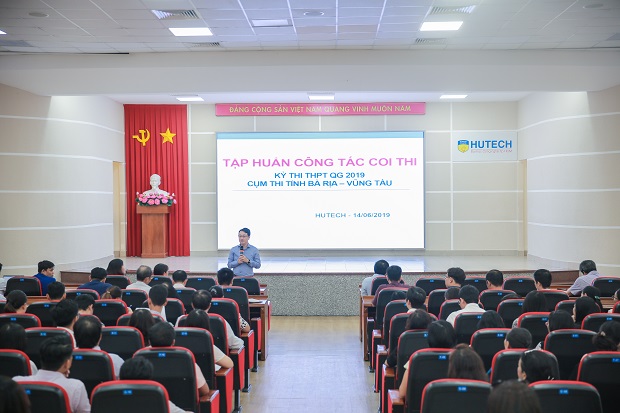 HUTECH lecturers and staff prepare for proctoring and supervision of the 2019 National High School Graduation Exam in Ba Ria - Vung Tau 11