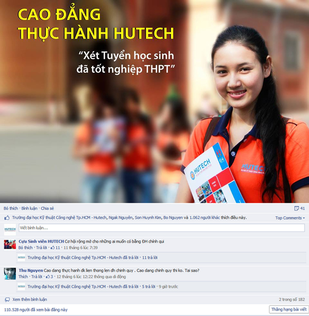 Cao đẳng Thực hành HUTECH thu hút sự quan tâm của đông đảo thí sinh 24