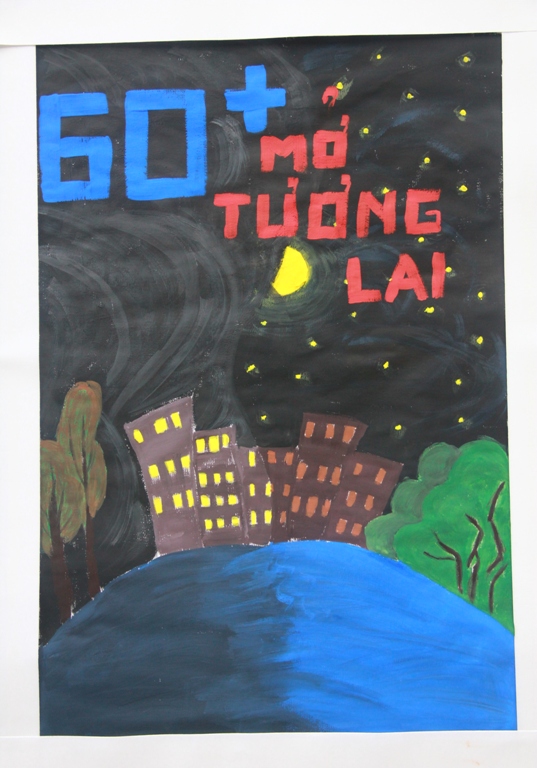 SV HUTECH vẽ tranh cổ động hưởng ứng chiến dịch Giờ Trái đất 2014 25