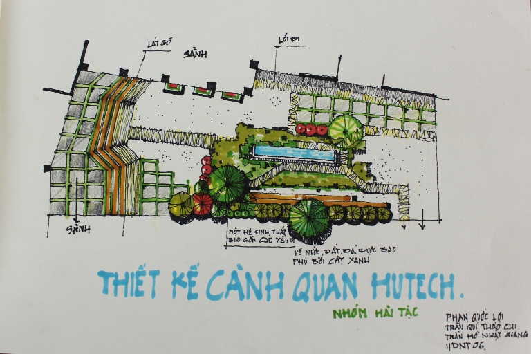 10 tác phẩm có mặt tại Chung kết Cuộc thi Thiết kế cảnh quan HUTECH 2014 28