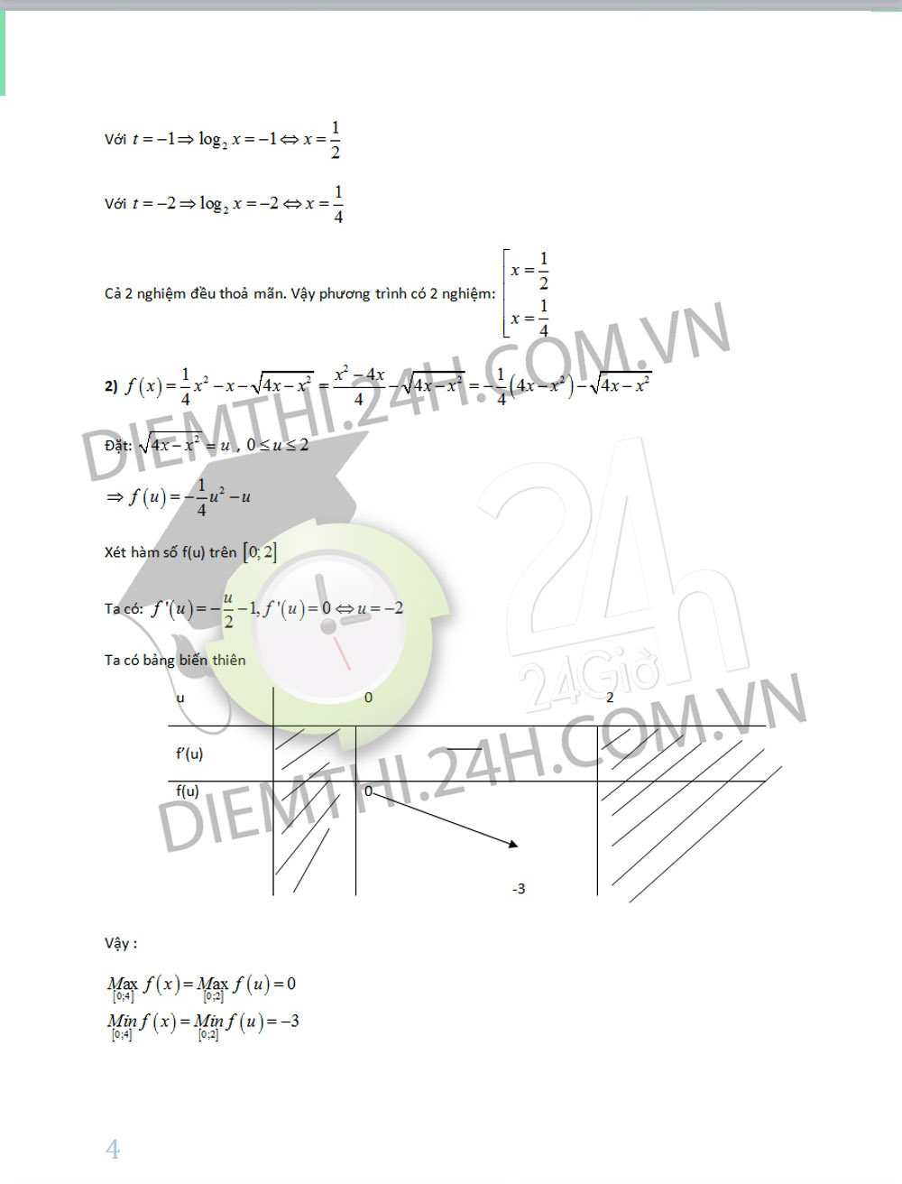 Đáp án đề thi tốt nghiệp THPT 2014 môn Toán 42