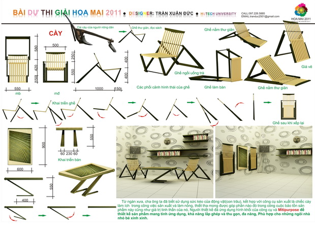 Two HUTECH students' designs of Hoa Mai Furniture Design Competition 2011 11