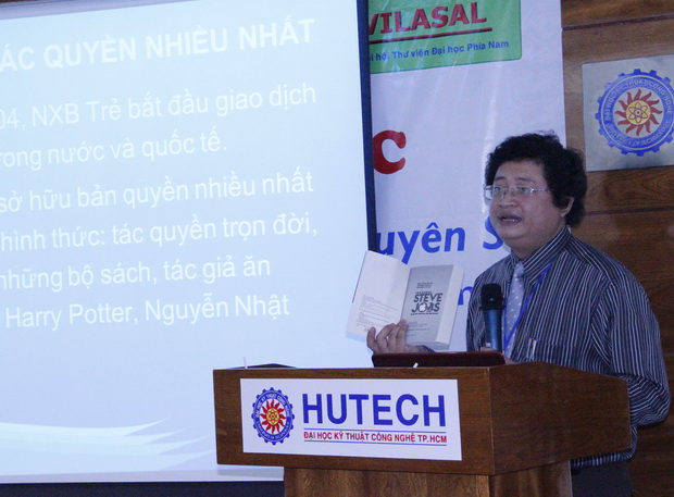 Gần 60 đại diện thư viện ĐH, CĐ khu vực phía Nam dự Hội thảo “Dịch vụ thông tin và chia sẻ tài nguyê 12